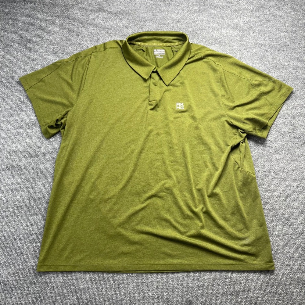 Alaskan Hardgear Duluth Trading Co Mens XL Green Short Sleeve Polo Shirt AKHG